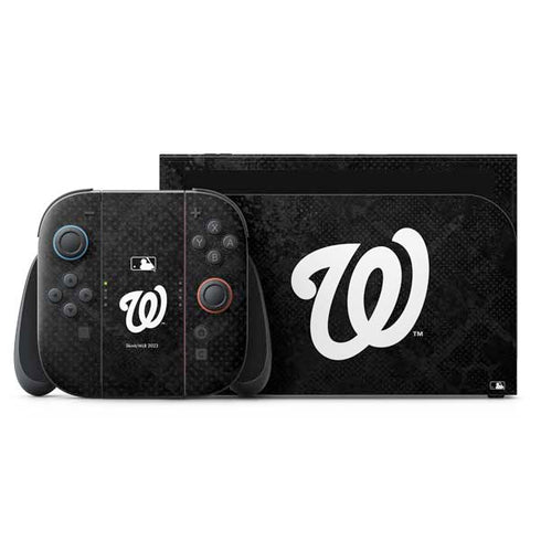 MLB Washington Nationals Dark Wash Nintendo Switch 2 (2025) with Joy-Con Skin