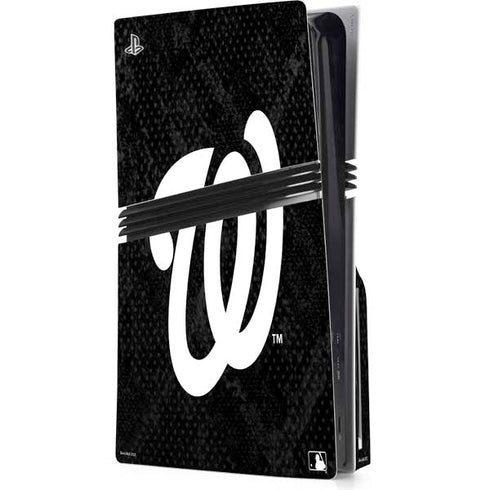 MLB Washington Nationals Dark Wash PS5 Pro Disk Console Skin