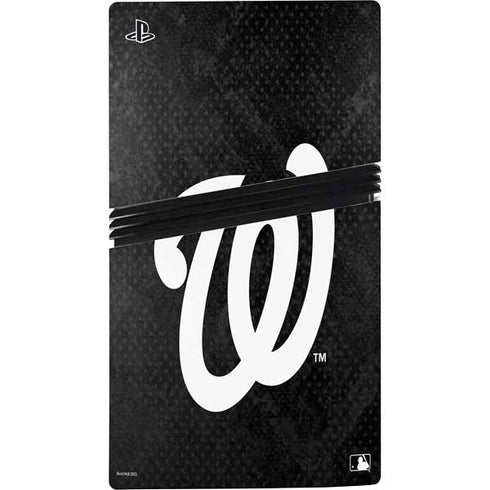 MLB Washington Nationals Dark Wash PS5 Pro Disk Console Skin