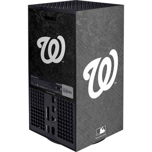MLB Washington Nationals Dark Wash XBox Series X Digital Edition Console Skin