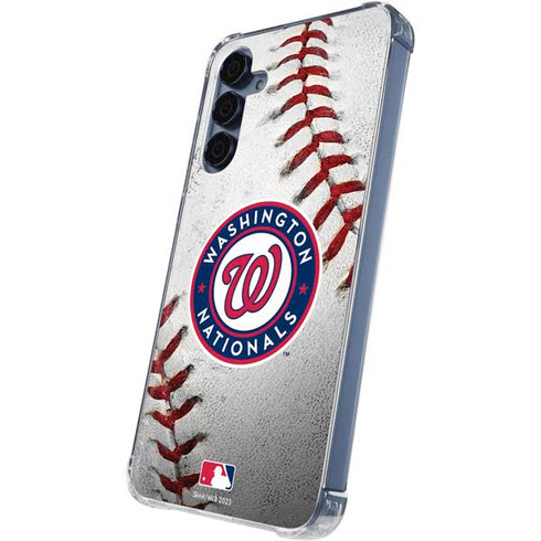 MLB Washington Nationals Game Ball Galaxy A55 5G Clear Case