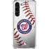 MLB Washington Nationals Game Ball Galaxy S24 FE Clear Case