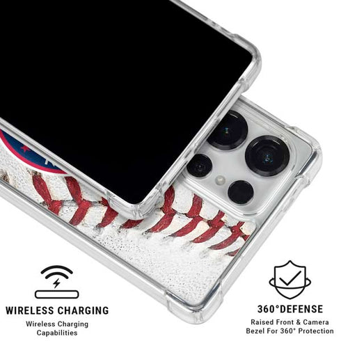 MLB Washington Nationals Game Ball Galaxy S25 Ultra Clear Case