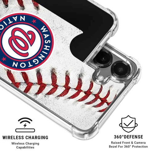 MLB Washington Nationals Game Ball Galaxy S26 Plus Clear Case
