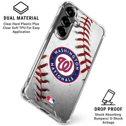 MLB Washington Nationals Game Ball Galaxy S26 Plus Clear Case