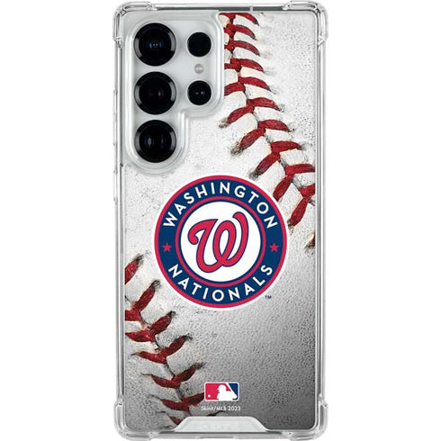 MLB Washington Nationals Game Ball Galaxy S26 Ultra Clear Case