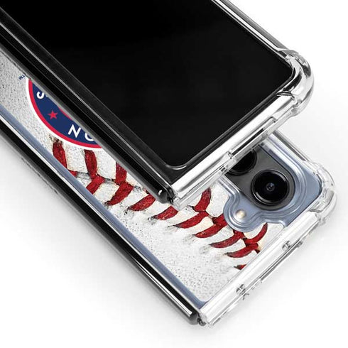 MLB Washington Nationals Game Ball Galaxy Z Fold5 5G Clear Case