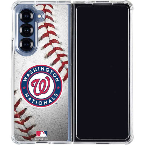 MLB Washington Nationals Game Ball Galaxy Z Fold6 Clear Case