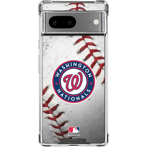 MLB Washington Nationals Game Ball Google Pixel 8a Clear Case