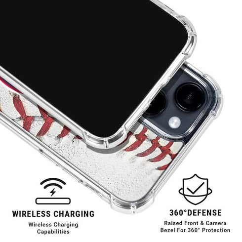 MLB Washington Nationals Game Ball iPhone 15 Clear Case