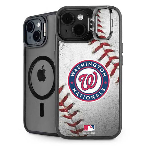 MLB Washington Nationals Game Ball iPhone 15 Plus Kickstand Case