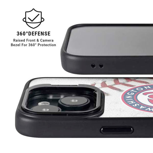 MLB Washington Nationals Game Ball iPhone 15 Plus Kickstand Case