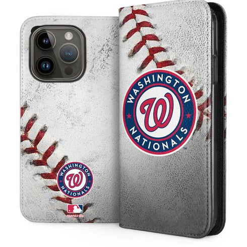 MLB Washington Nationals Game Ball iPhone 15 Pro Folio Case