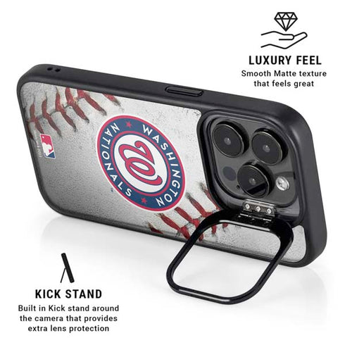 MLB Washington Nationals Game Ball iPhone 15 Pro Max Kickstand Case