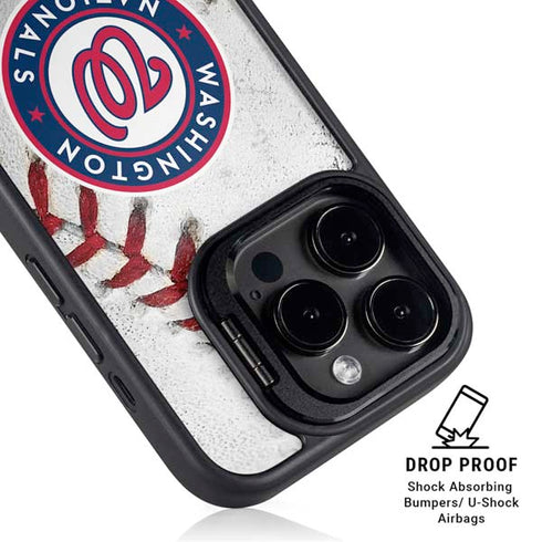 MLB Washington Nationals Game Ball iPhone 15 Pro Max Kickstand Case