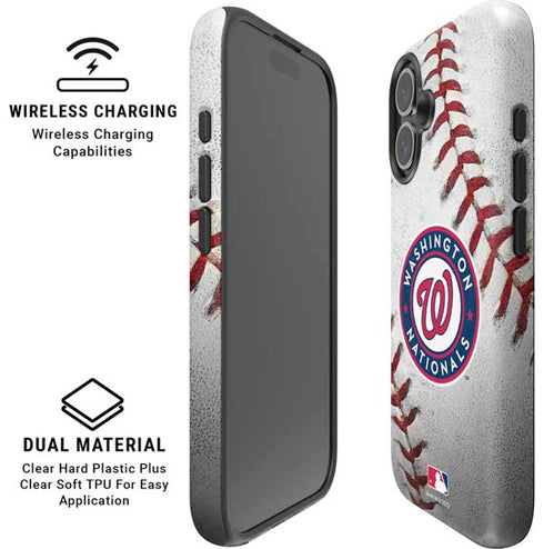 MLB Washington Nationals Game Ball iPhone 16 Magsafe Impact Case