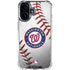 MLB Washington Nationals Game Ball iPhone 16 Plus Clear Case