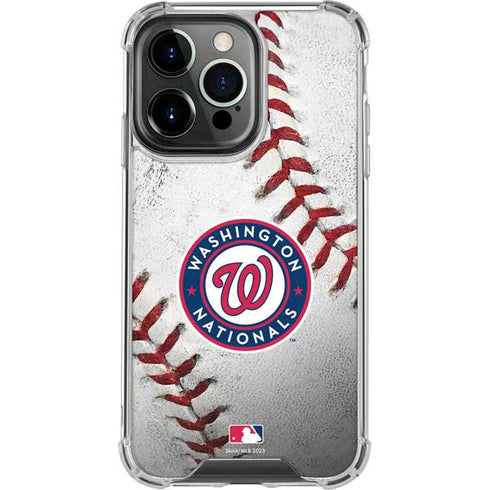 MLB Washington Nationals Game Ball iPhone 16 Pro Clear Case