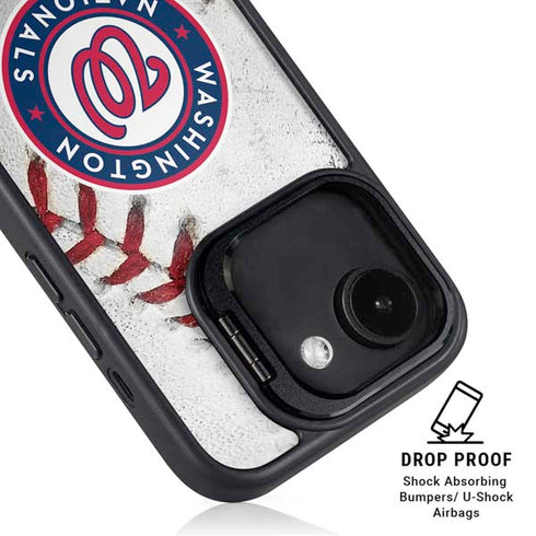 MLB Washington Nationals Game Ball iPhone 16e Kickstand Case