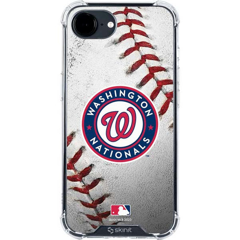 MLB Washington Nationals Game Ball iPhone 16e Clear Case