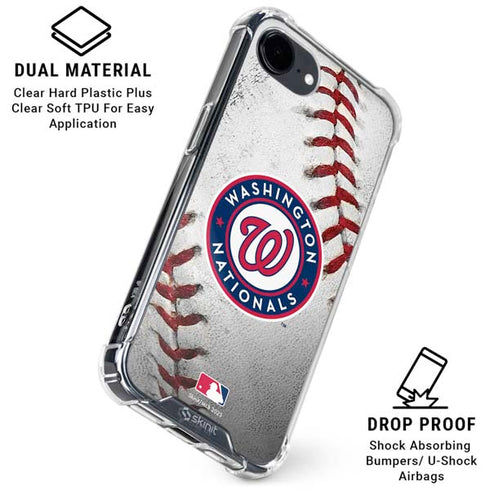 MLB Washington Nationals Game Ball iPhone 16e Clear Case