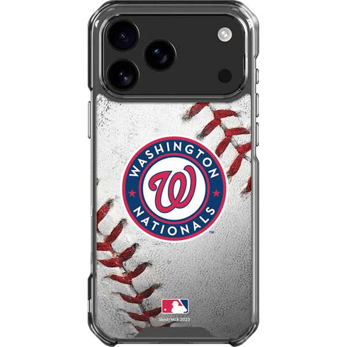 MLB Washington Nationals Game Ball iPhone 18 Pro Max Clear Case