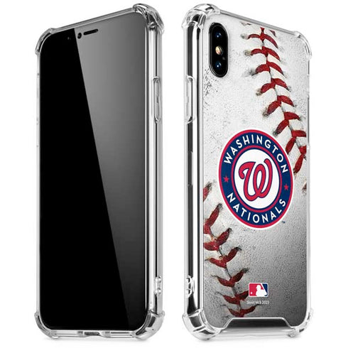 MLB Washington Nationals Game Ball iPhone X/XS Clear Case