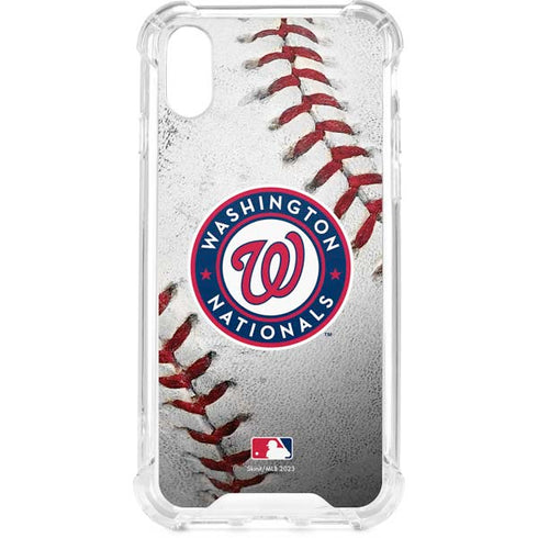 MLB Washington Nationals Game Ball iPhone XS Clear Case