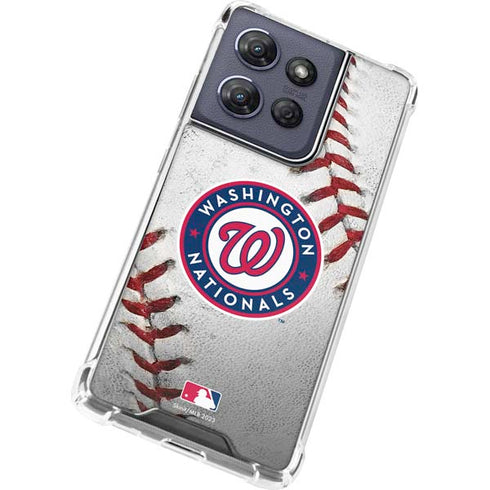 MLB Washington Nationals Game Ball Moto G 5G (2025) Clear Case