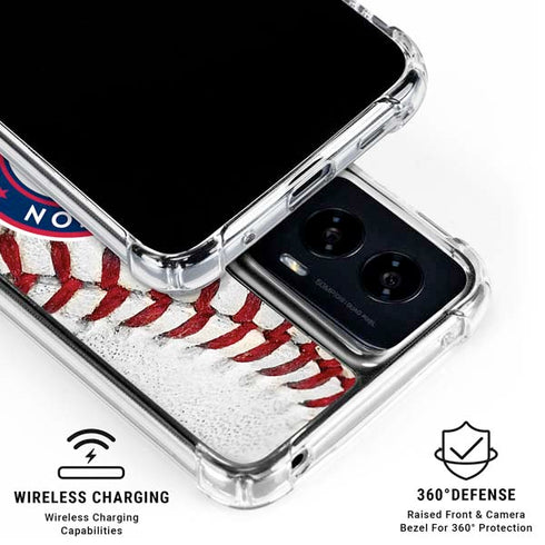 MLB Washington Nationals Game Ball Moto G Power 5G (2024) Clear Case
