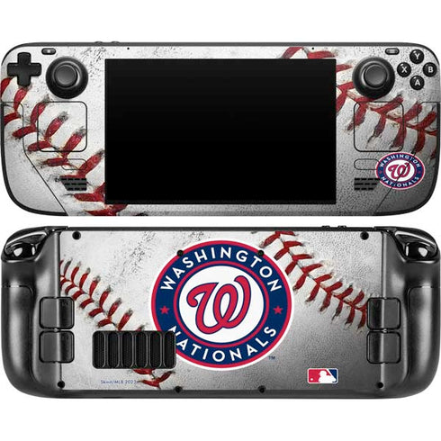 MLB Washington Nationals Game Ball Steam Deck Handheld Gaming Computer OLED Skin