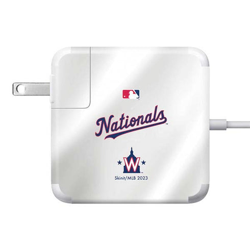 MLB Washington Nationals Home Jersey 85W Power Adapter (15 and 17 inch MacBook Pro Charger) Skin