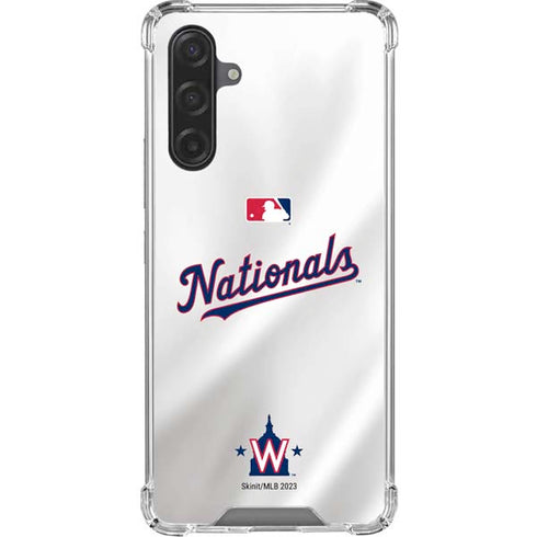 MLB Washington Nationals Home Jersey Galaxy A17 Clear Case