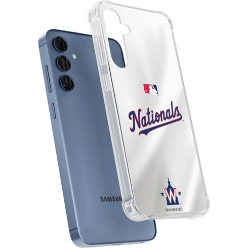 MLB Washington Nationals Home Jersey Galaxy A55 5G Clear Case