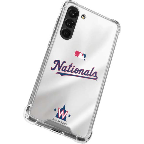MLB Washington Nationals Home Jersey Galaxy S24 FE Clear Case