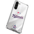 MLB Washington Nationals Home Jersey Galaxy S24 FE Clear Case