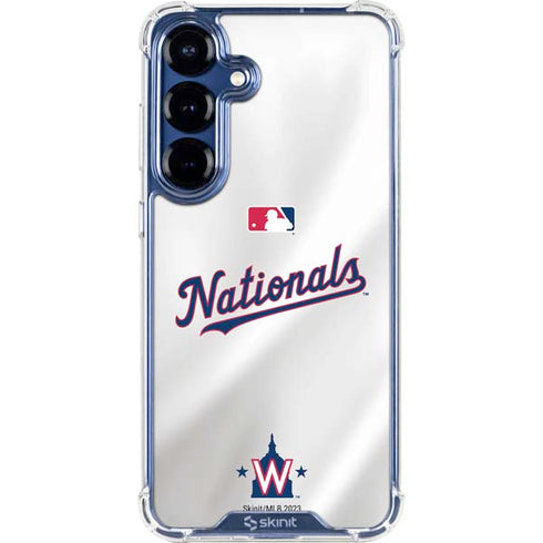MLB Washington Nationals Home Jersey Galaxy S25 Plus Clear Case