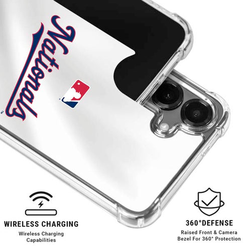 MLB Washington Nationals Home Jersey Galaxy S26 Plus Clear Case