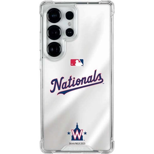 MLB Washington Nationals Home Jersey Galaxy S26 Ultra Clear Case