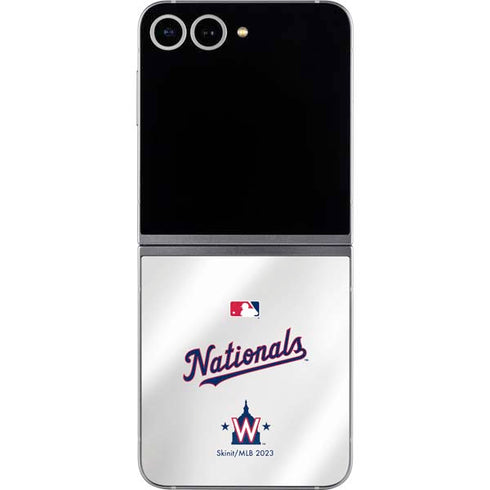 MLB Washington Nationals Home Jersey Galaxy Z Flip6 Skin