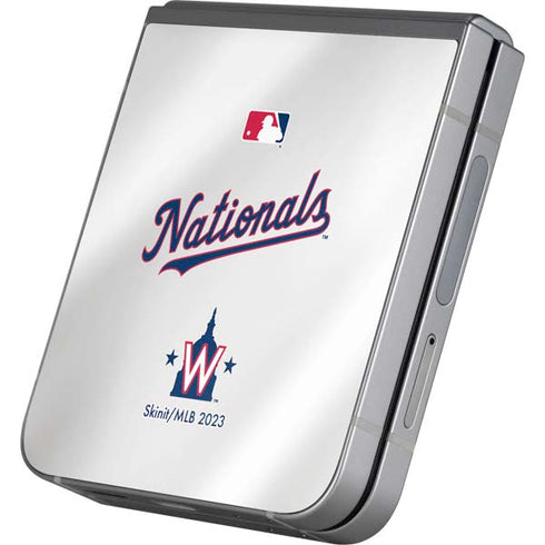 MLB Washington Nationals Home Jersey Galaxy Z Flip6 Skin