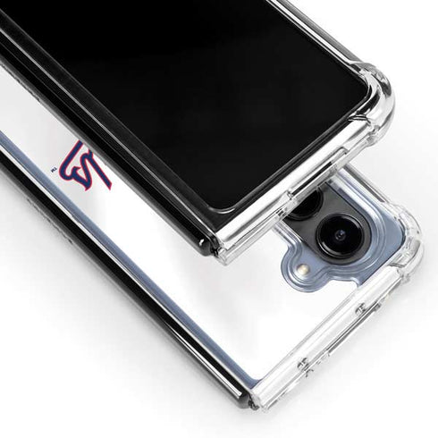 MLB Washington Nationals Home Jersey Galaxy Z Fold5 5G Clear Case