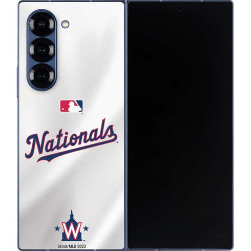 MLB Washington Nationals Home Jersey Galaxy Z Fold6 Skin
