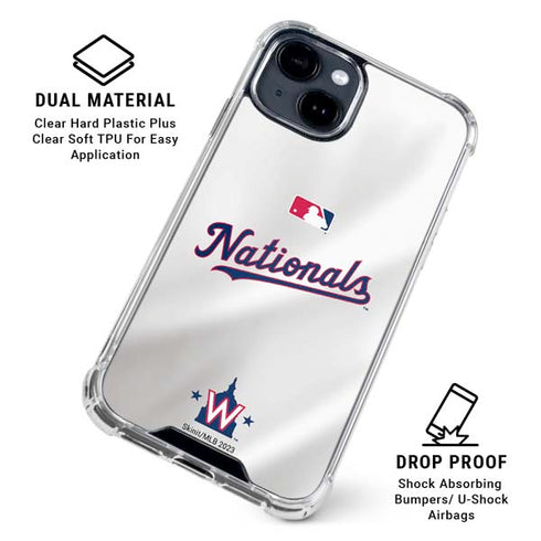 MLB Washington Nationals Home Jersey iPhone 15 Clear Case