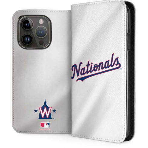 MLB Washington Nationals Home Jersey iPhone 15 Pro Folio Case