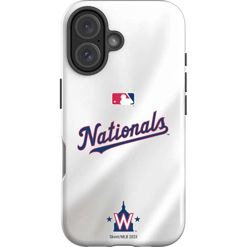 MLB Washington Nationals Home Jersey iPhone 16 Impact Case