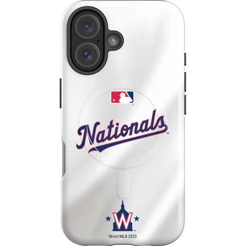 MLB Washington Nationals Home Jersey iPhone 16 Magsafe Impact Case