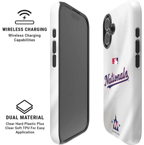 MLB Washington Nationals Home Jersey iPhone 16 Magsafe Impact Case