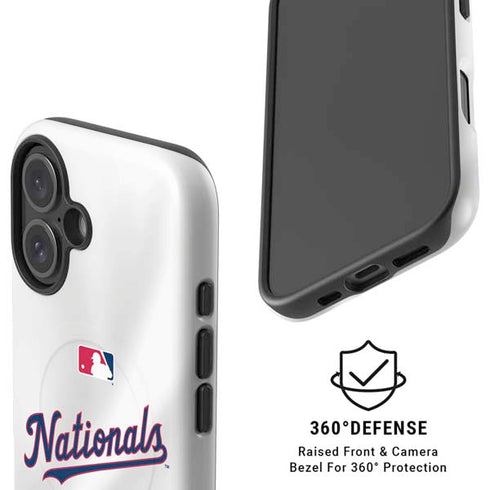 MLB Washington Nationals Home Jersey iPhone 16 Plus Magsafe Impact Case
