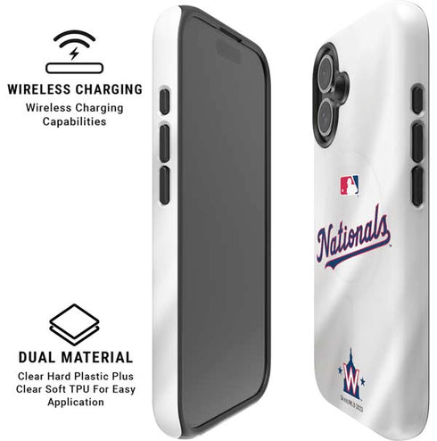 MLB Washington Nationals Home Jersey iPhone 16 Plus Magsafe Impact Case